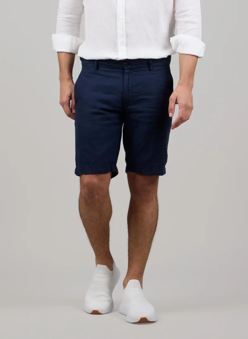 Just Nature  100% Linen Classic Fit Resort Shorts for Men | Best Price UAE